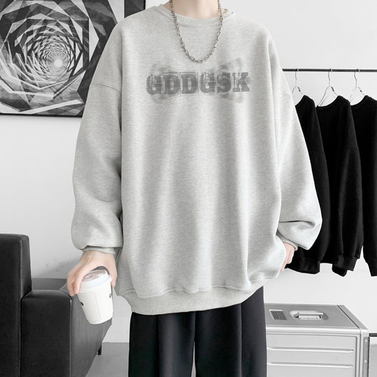 Herren lässiger Oversized Sweatshirt mit kreativem Grafikdesign Heidi-Mode 1749722358