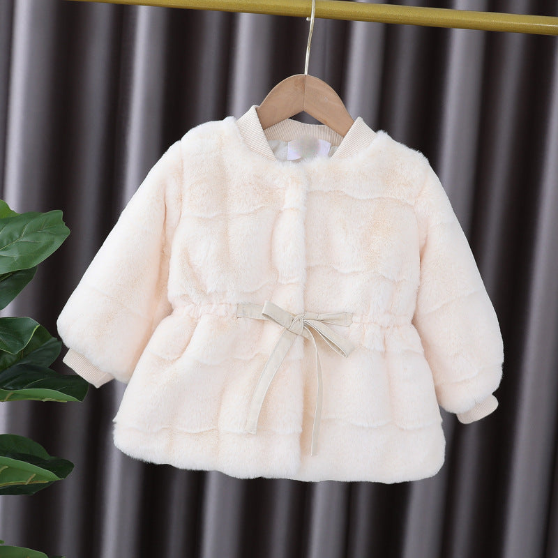Damen kuschelige, gepolsterte Jacke mit Taillengürtel Heidi-Mode