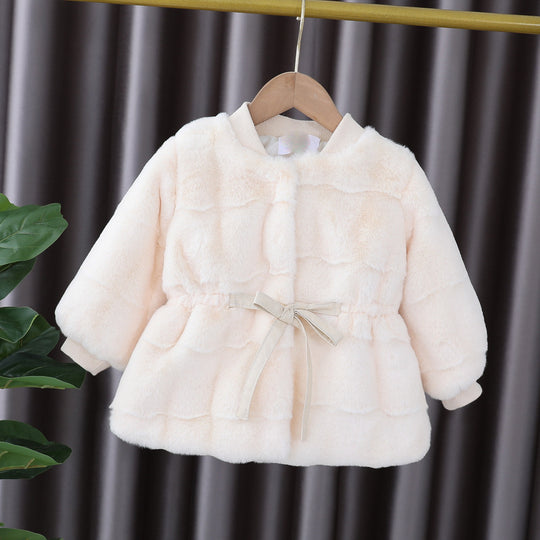 Damen kuschelige, gepolsterte Jacke mit Taillengürtel Heidi-Mode