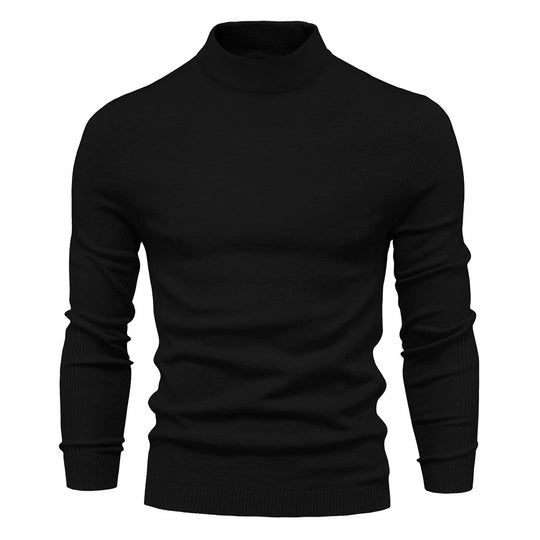 Herren komfortabler Rollkragenpullover aus weichem Strick Heidi-Mode