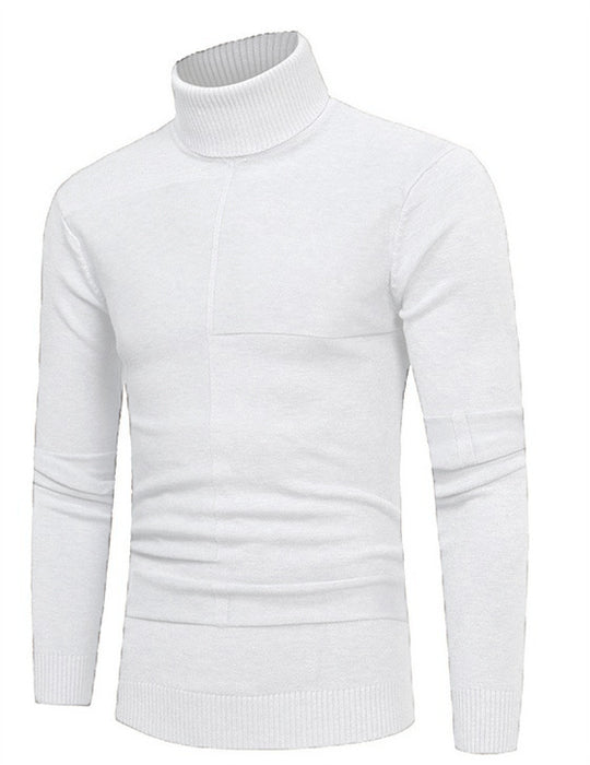 Herren Hochwertiger Rollkragenpullover aus weichem Strick Heidi-Mode