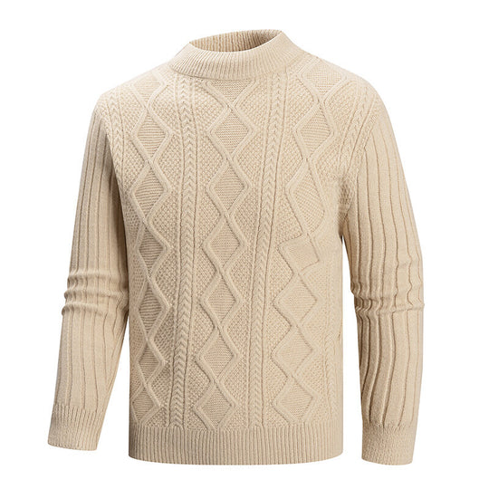 Herren Pullover aus strukturiertem Strickmaterial Heidi-Mode