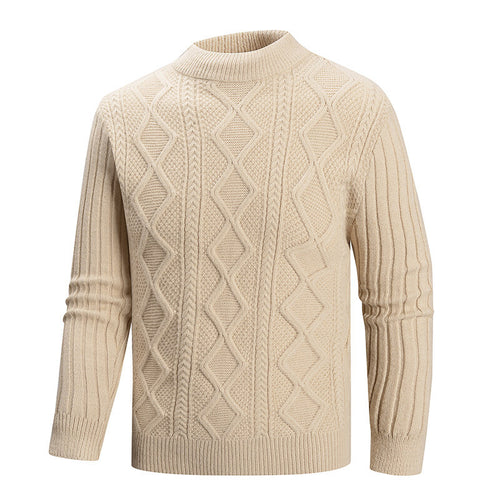 Herren Pullover aus strukturiertem Strickmaterial Heidi-Mode