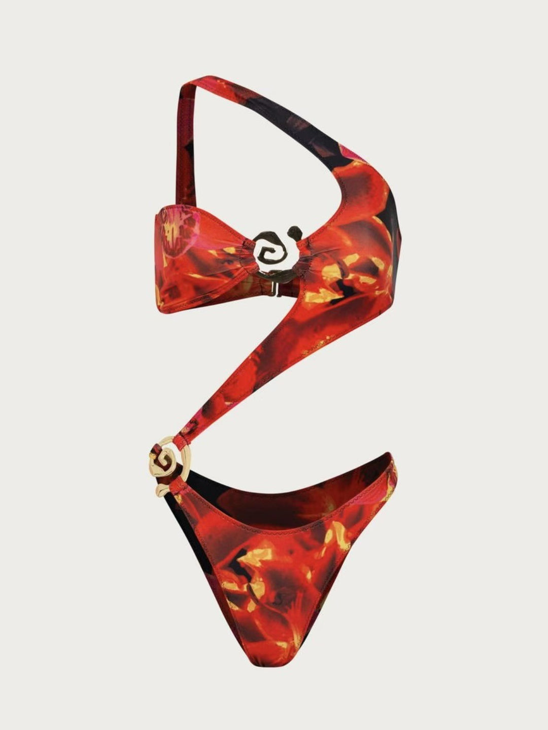 Damen Bikini mit asymmetrischem Design und eleganten Akzenten Heidi-Mode
