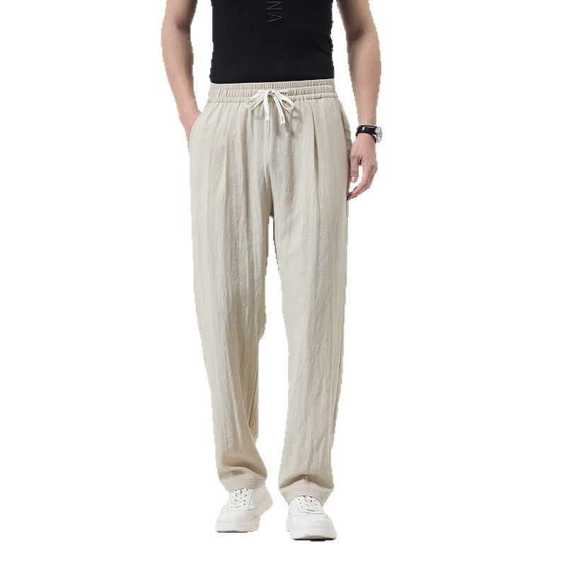 Herren lässige Leinen-Loungehose im Zen-Stil