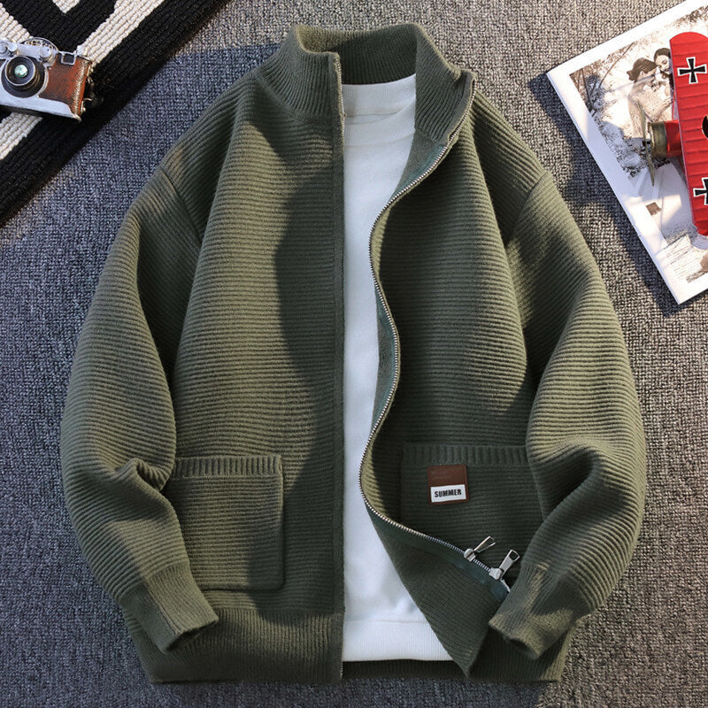 Herren Strickjacke mit Struktur Heidi-Mode
