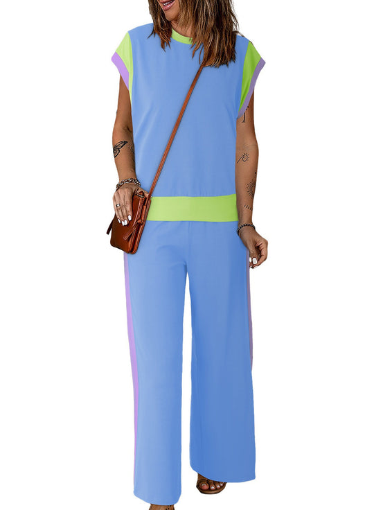 Damen Stylish Tracksuit mit modischen Farbkontrasten Heidi-Mode