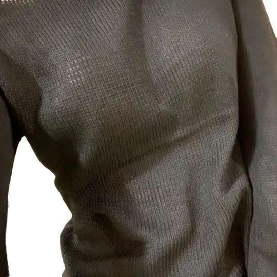 Damen Eleganter Feinstrickpullover mit lässigem Schnitt und Rundhalsausschnitt Heidi-Mode