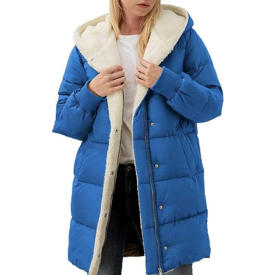 Heidi-Mode | Luxuriöse Wendbare Baumwolljacke mit Kapuze