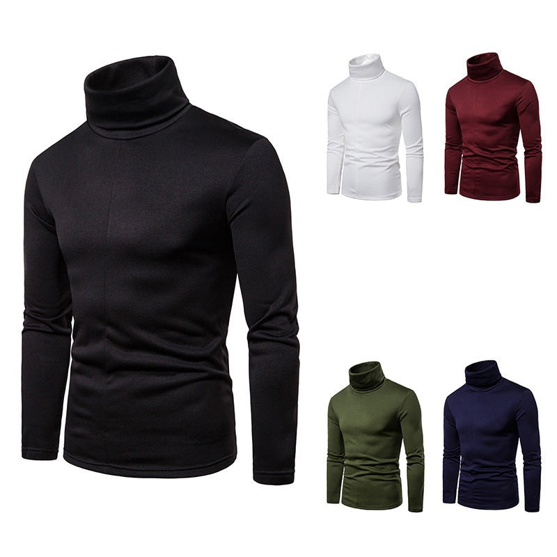 Herren Rollkragenpullover aus weichem Strickmaterial Heidi-Mode