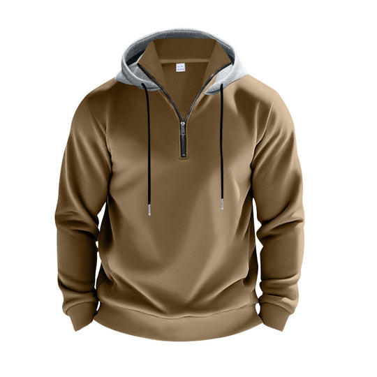 Herren Kapuzenpullover mit modernem Reißverschluss und atmungsaktiver Stoffqualität Heidi-Mode
