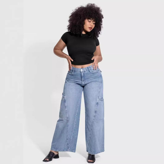 Damen Figurbetontes T-Shirt Heidi-Mode