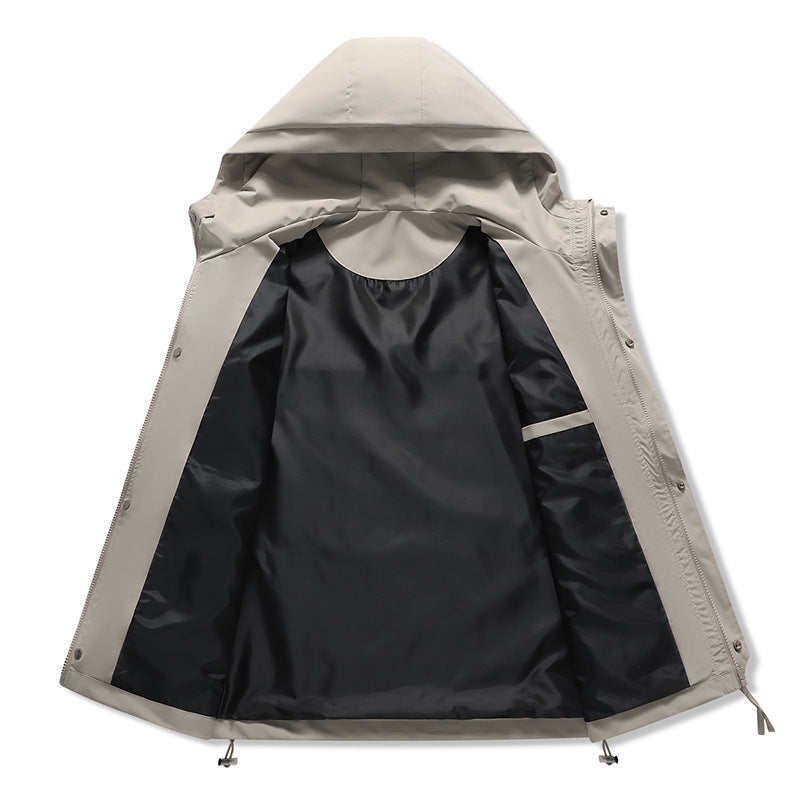 Damen technische Outdoor-Jacke mit verstellbarem Kapuzendesign und praktischen Taschen Heidi-Mode