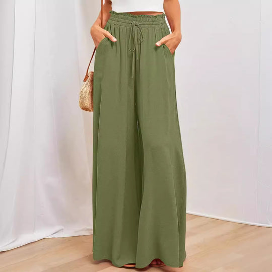 Damen Maxi-Rock mit elastischem Bund und Taschen Heidi-Mode