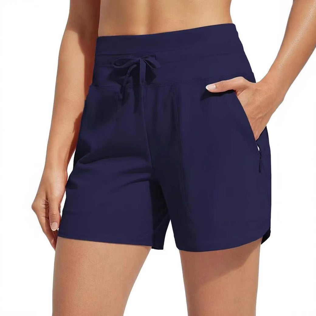 Damen Performance aktive Shorts mit integriertem Boxershorts-Futter Heidi-Mode