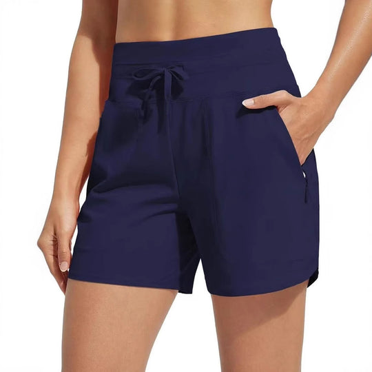 Damen Performance aktive Shorts mit integriertem Boxershorts-Futter Heidi-Mode
