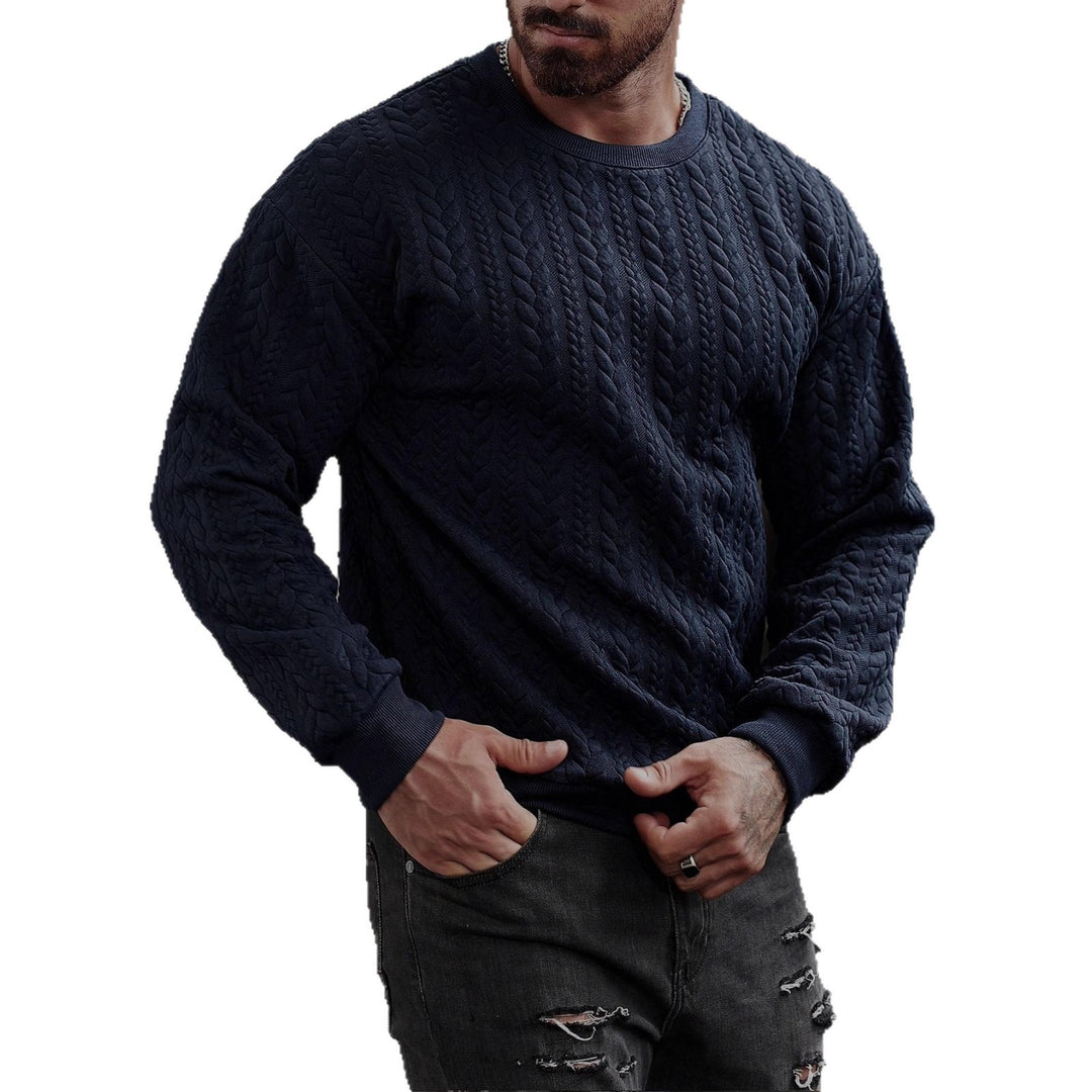 Herren Strickpullover mit strukturiertem Muster Heidi-Mode
