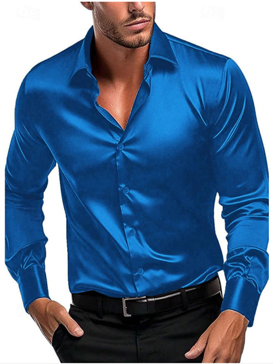 Herren Elegantes und zeitloses Seidenhemd Heidi-Mode