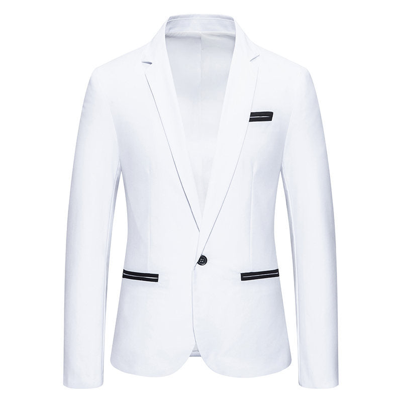 Herren Eleganter Blazer mit kontrastierenden Details Heidi-Mode