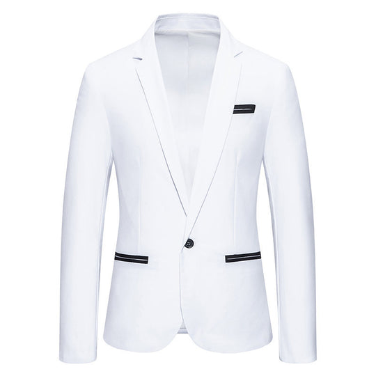 Herren Eleganter Blazer mit kontrastierenden Details Heidi-Mode
