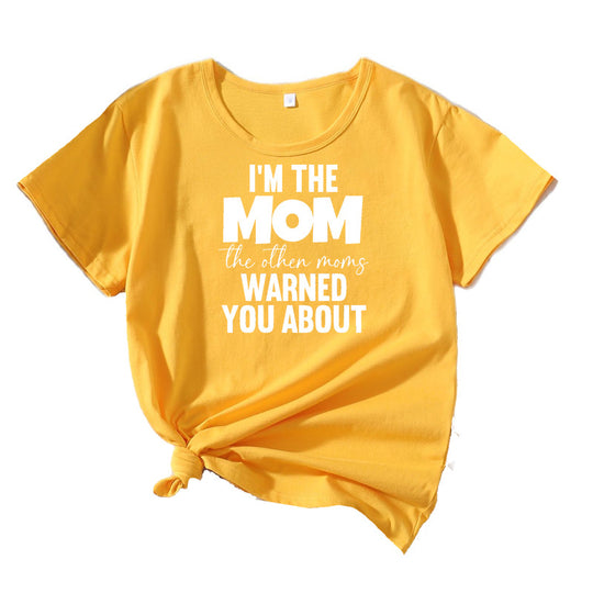 Frauen Casual Mama Spruch T-Shirt Heidi-Mode