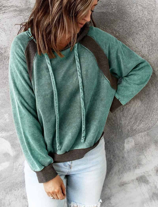 Heidi-Mode | Gewaschener Full Zip Hoodie Mit Reißverschluss Für Damen