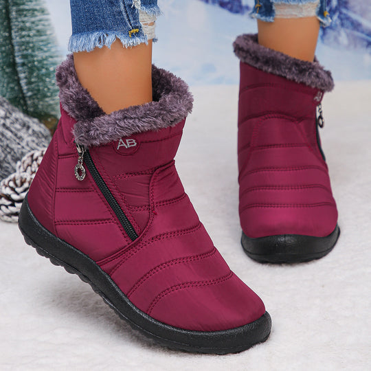 Damen Thermo-Winterstiefel mit kuscheligem Innenfutter und seitlichem Reißverschluss Heidi-Mode