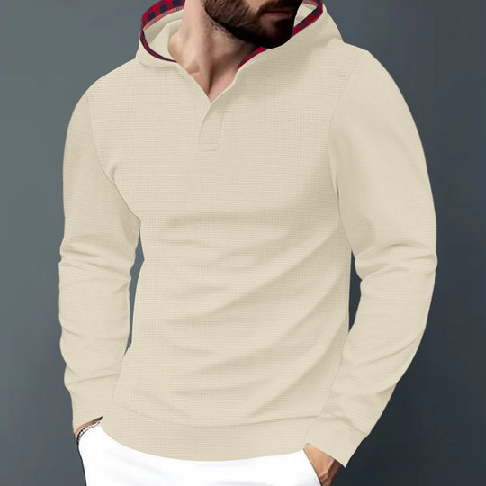 Herren Kapuzensweater mit strukturiertem Design und komfortablem Schnitt Heidi-Mode