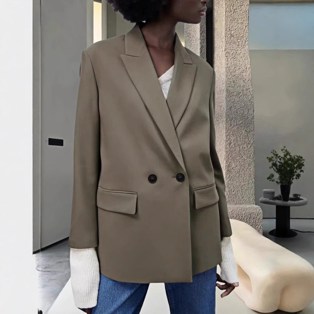 Damen Modischer und eleganter Oversized Blazer Heidi-Mode