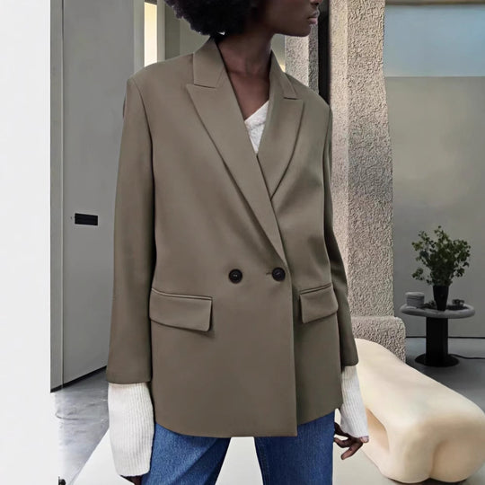 Damen Modischer und eleganter Oversized Blazer Heidi-Mode