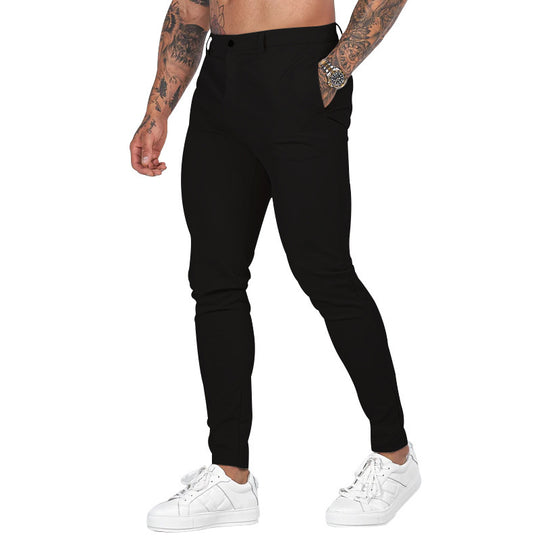 Herren Slim-Fit Chinohose mit modernem Design und elastischem Bund Heidi-Mode