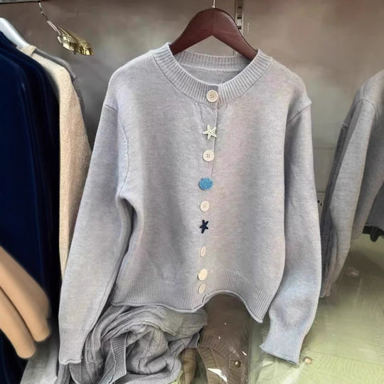 Damen verspielter Strickpullover Heidi-Mode