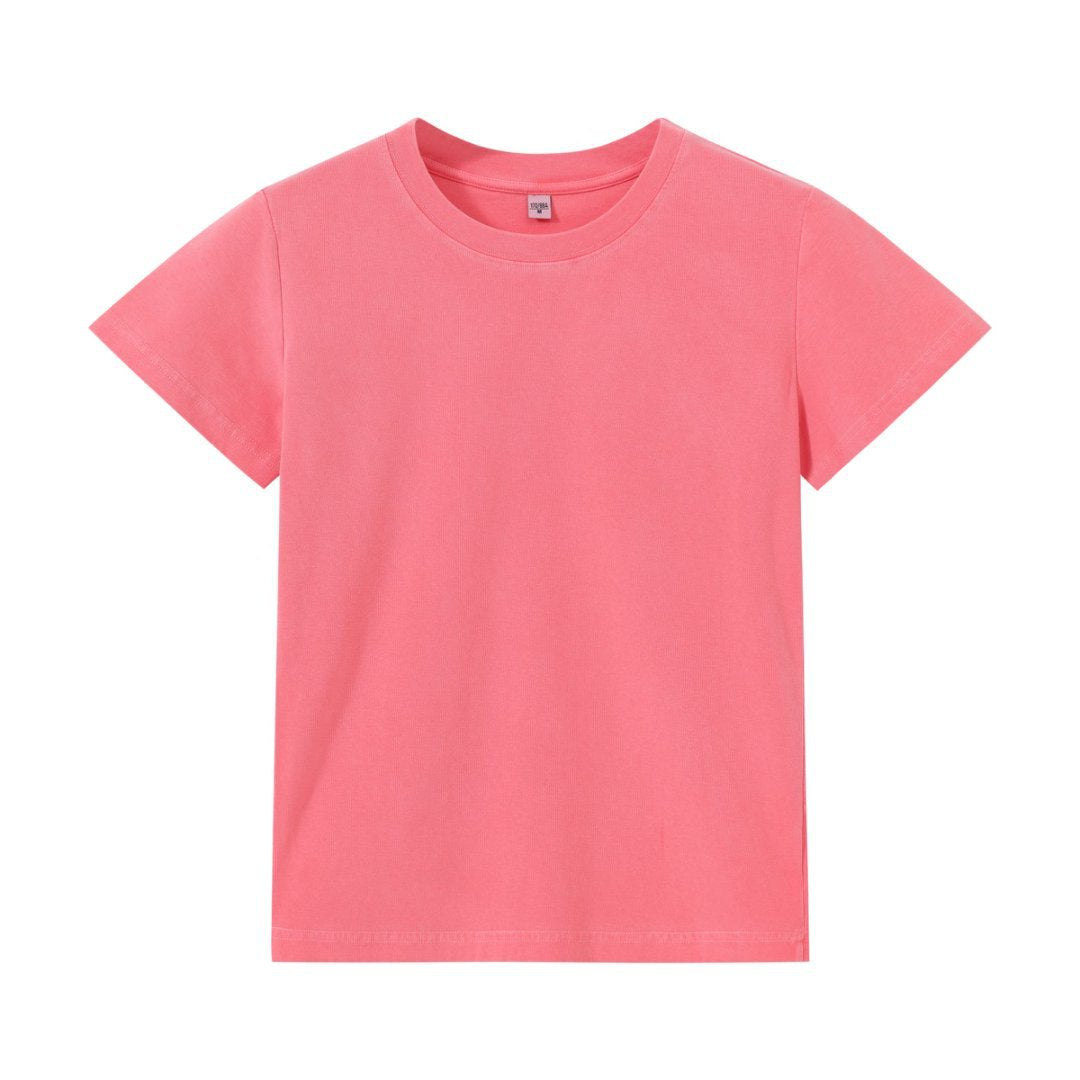 Heidi Mode | Schillerndes altes kurzes T-Shirt mit Färbung
