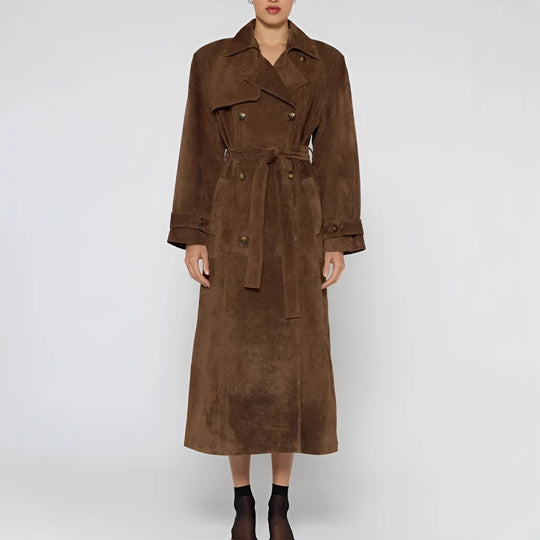 Damen eleganter Trenchcoat mit trendigem Oversized-Schnitt Heidi-Mode