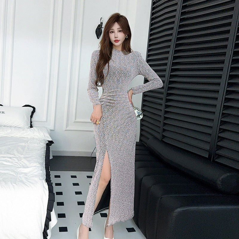 Heidi-Mode | Kragen-Kleid Pure Desire Kragen Lang Kleid