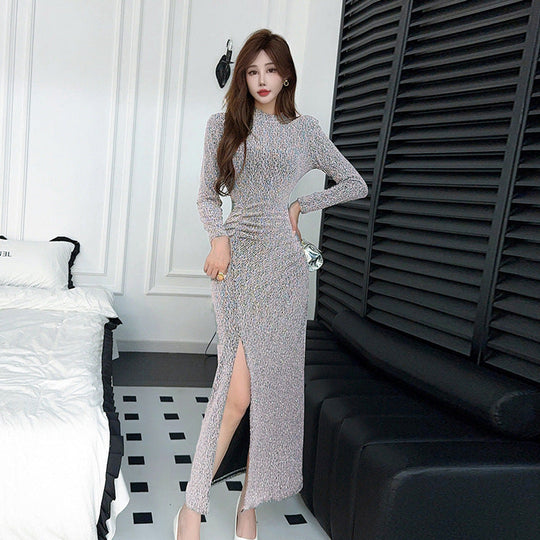 Heidi-Mode | Kragen-Kleid Pure Desire Kragen Lang Kleid
