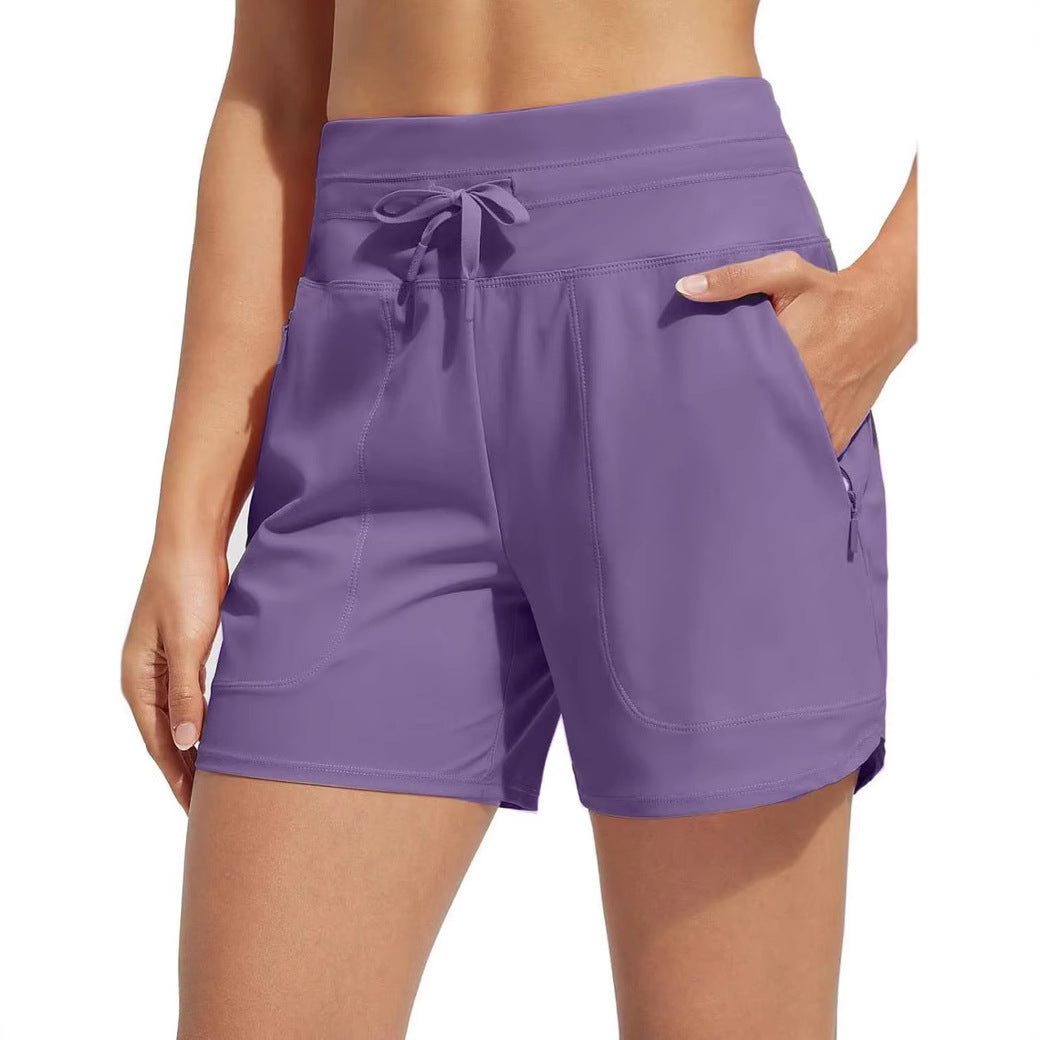 Damen Performance aktive Shorts mit integriertem Boxershorts-Futter Heidi-Mode