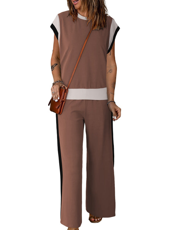Damen Stylish Tracksuit mit modischen Farbkontrasten Heidi-Mode