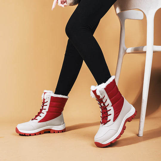 Heidi-Mode - Heringe Winter Flach Weich Warm Schnee Stiefel für Frauen