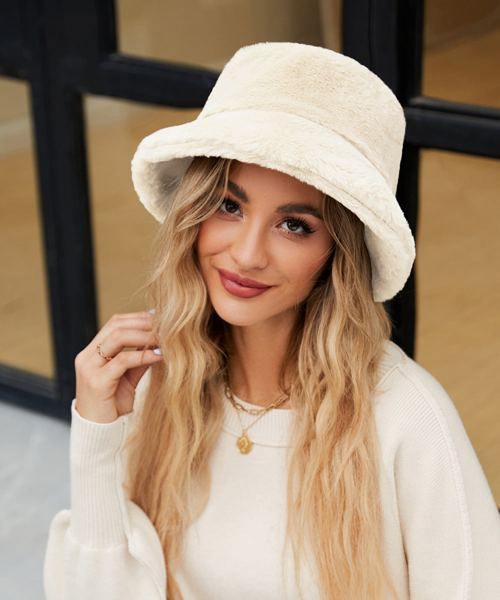 Damen Kuschelhut aus weichem Plüsch Heidi-Mode
