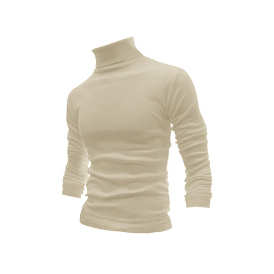 Herren eleganter Rollkragenpullover aus hochwertigem Baumwollmix Heidi-Mode