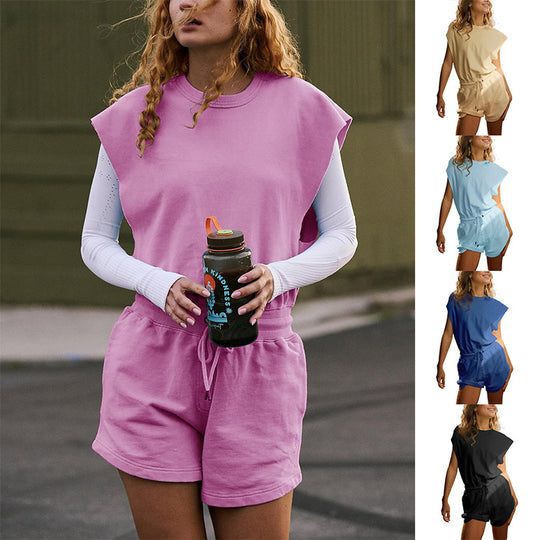 Damen Sportliches Kurzarm-Outfit Heidi-Mode