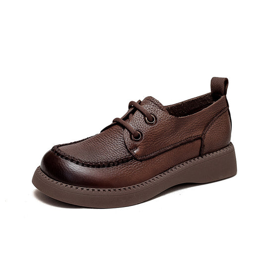 Damen Leder Slipper mit strapazierfähiger Sohle und eleganter Nahtverarbeitung Heidi-Mode