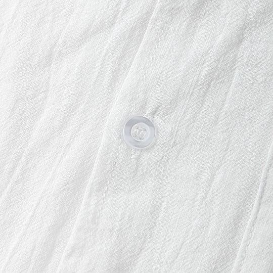 Damen Kurzarm-Pyjama-Set aus leichtem Baumwollmaterial mit praktischer Knopfleiste und elastischem Bund Heidi-Mode