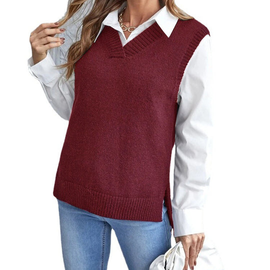 Damen lässiger Layering-Pullover Heidi-Mode