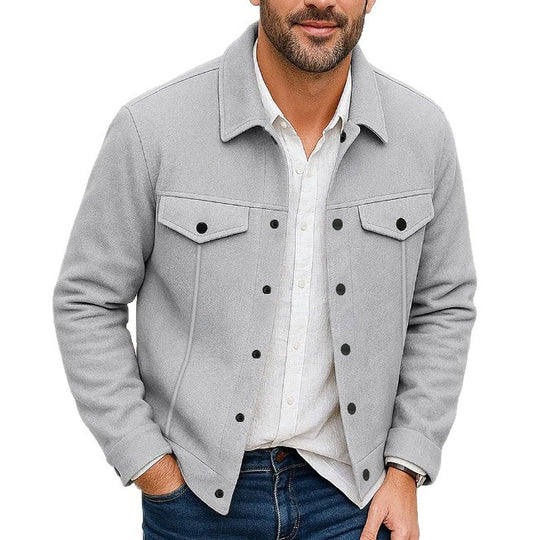 Herren stylische Utility-Jacke mit gepolsterten Taschen Heidi-Mode