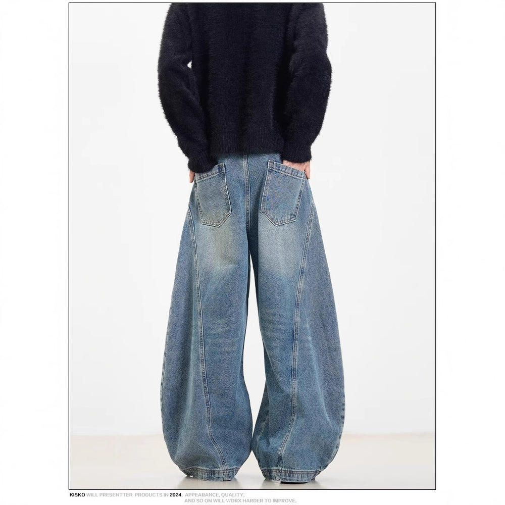 Damen Weit geschnittene Jeanshose Heidi-Mode