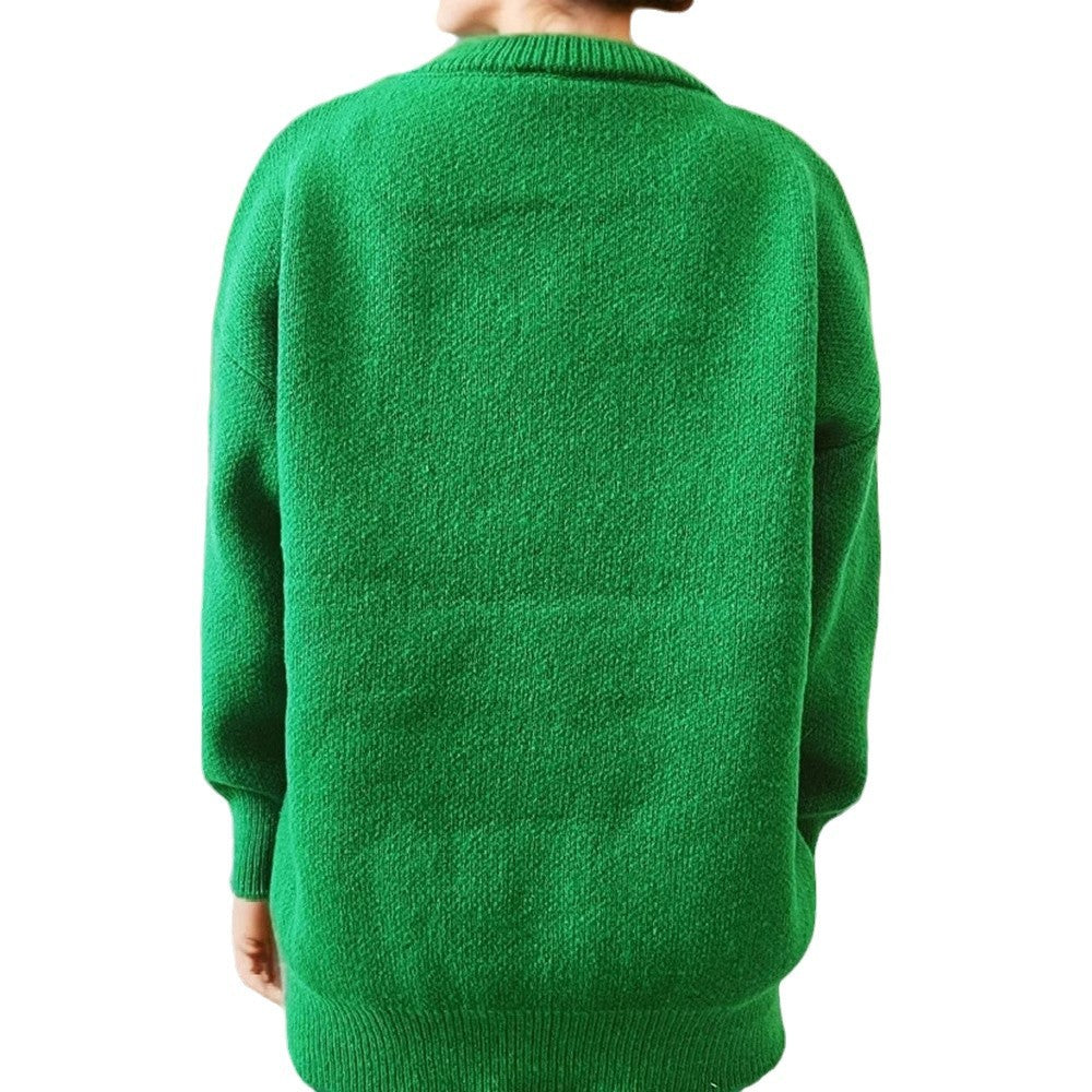 Damen Weihnachts-Pullover mit 3D-Elementen und festlichen Applikationen Heidi-Mode