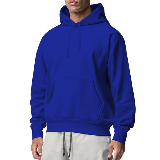 Herren Kapuzenpullover aus komfortablem Sweatstoff mit praktischer Kängurutasche Heidi-Mode