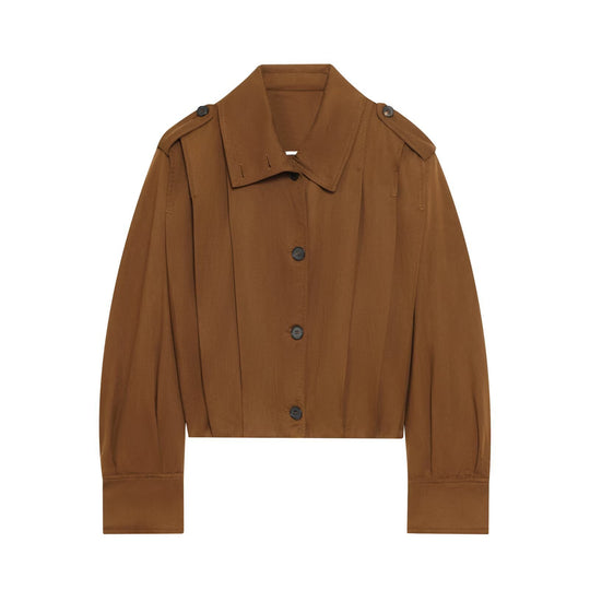 Damen cropped Jacke mit dekorativen Knopfdetails und eleganter Schnittführung Heidi-Mode